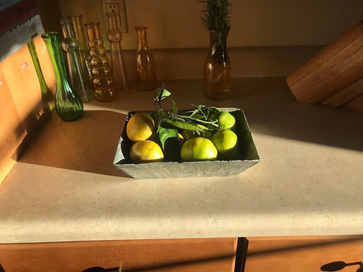 6”x 8”x 2.5"  Vintage Slate Fruit Tray, A beautiful weathered slate tray ready to be filled with your holiday arrangement. A unique gift.