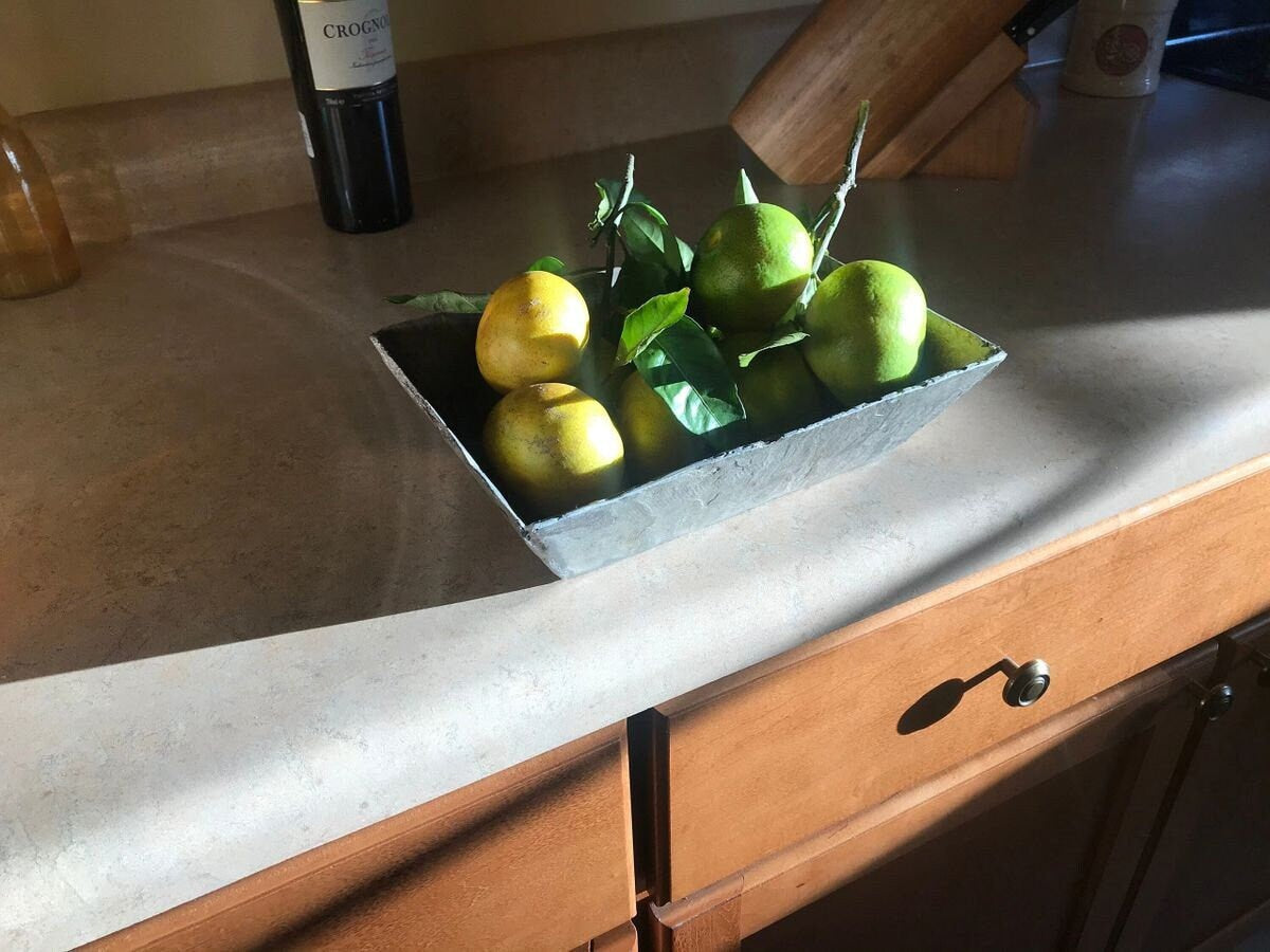 6”x 8”x 2.5"  Vintage Slate Fruit Tray, A beautiful weathered slate tray ready to be filled with your holiday arrangement. A unique gift.