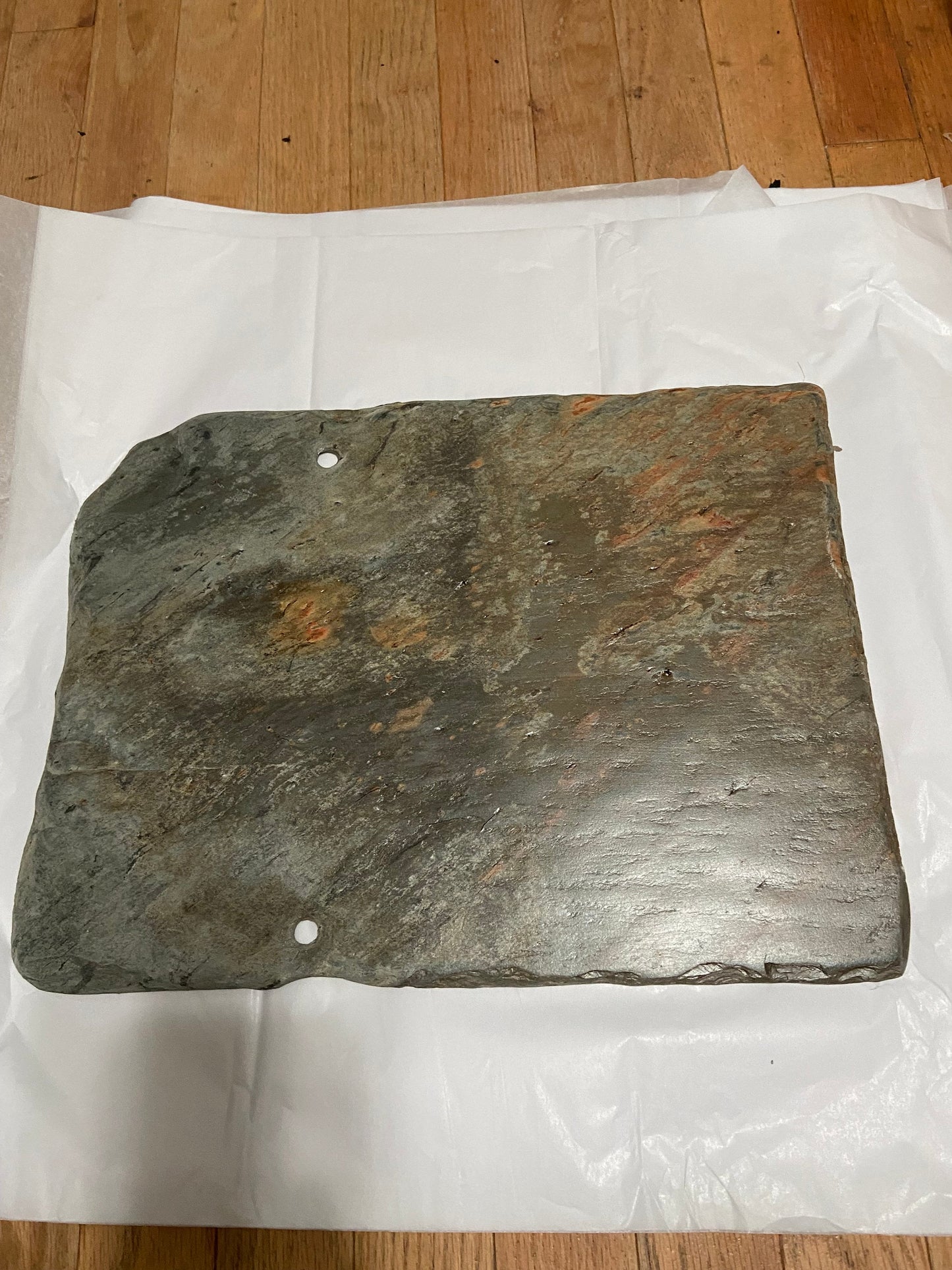 Weathered slate, cleaned and sealed