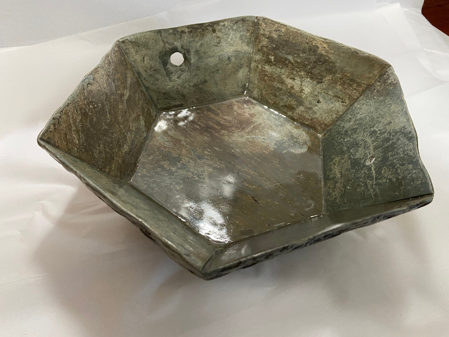 Hexagon shaped slate bowl (this exact piece)